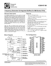 Datasheet ICS9147F-09 производства ICST
