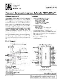 Datasheet ICS9148-36 производства ICST