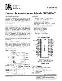 Datasheet ICS9148F-03 производства ICST