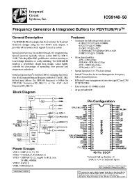 Datasheet ICS9148F-58 производства ICST