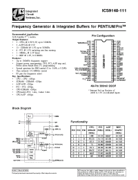 Datasheet ICS9148yF-111 производства ICST