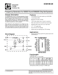 Datasheet ICS9159-20 производства ICST