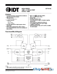 Datasheet 7019 manufacturer IDT
