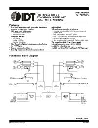 Datasheet 709179L9PF manufacturer IDT