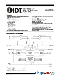 Datasheet 70V16 manufacturer IDT