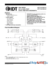 Datasheet 71321 manufacturer IDT