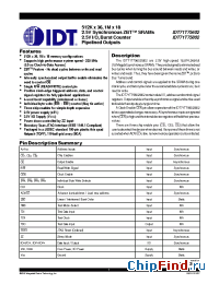 Datasheet 71T75802 manufacturer IDT