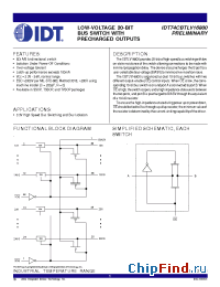Datasheet 74CBTLV16800 производства IDT