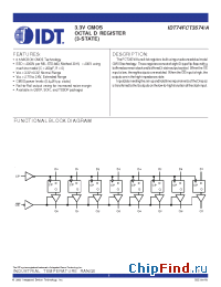Datasheet 74FCT3574 производства IDT