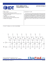 Datasheet 74FCT373 производства IDT