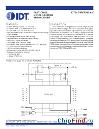 Datasheet 74FCT543 производства IDT