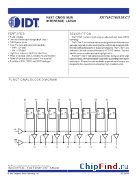 Datasheet 74FCT841T производства IDT