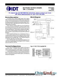 Datasheet 75N43102S50BC производства IDT