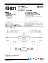 Datasheet IDT70121S/L производства IDT