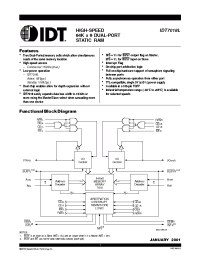 Datasheet IDT7018L20PF производства IDT