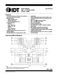 Datasheet IDT7027 производства IDT