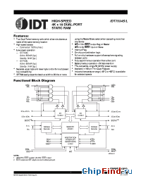 Datasheet IDT7034L15 производства IDT