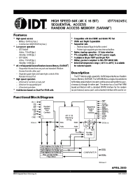 Datasheet IDT70824L20G производства IDT