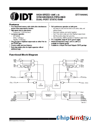 Datasheet IDT709099L-9 производства IDT