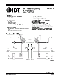Datasheet IDT70914S15JI производства IDT