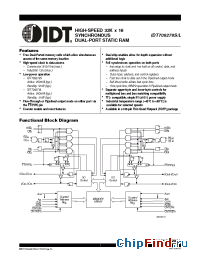 Datasheet IDT709279L12PRF производства IDT