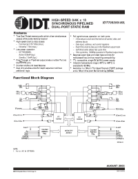 Datasheet IDT709349L производства IDT