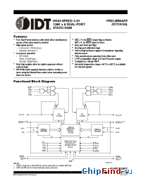 Datasheet IDT709389L производства IDT