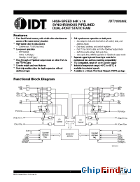 Datasheet IDT709389L7PF производства IDT