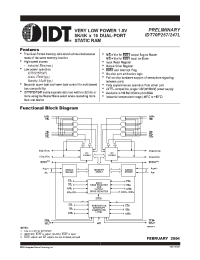 Datasheet IDT70P257L55BYI производства IDT