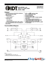 Datasheet IDT70T15L25PFI производства IDT