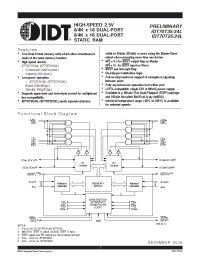 Datasheet IDT70T24L20PFI производства IDT