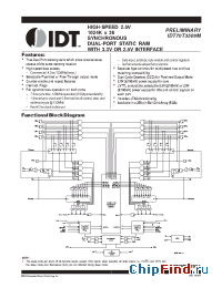 Datasheet IDT70T3509M производства IDT
