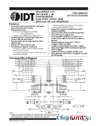 Datasheet IDT70T3519S133BC8 производства IDT