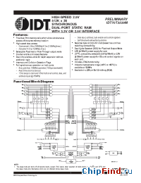 Datasheet IDT70T3539MS133BC8 производства IDT