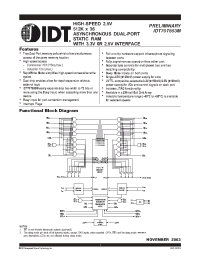 Datasheet IDT70T653MS10BC производства IDT