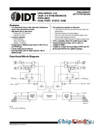 Datasheet IDT70T9159 производства IDT