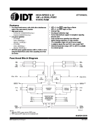 Datasheet IDT70V06L15PF производства IDT