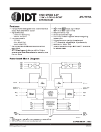 Datasheet IDT70V09L15PF производства IDT