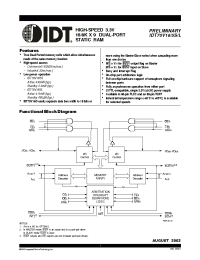 Datasheet IDT70V15S15PF производства IDT