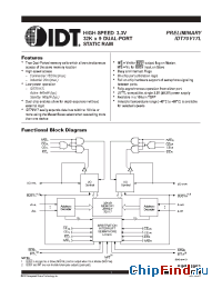 Datasheet IDT70V17L15PF производства IDT