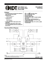 Datasheet IDT70V18L15PFI производства IDT