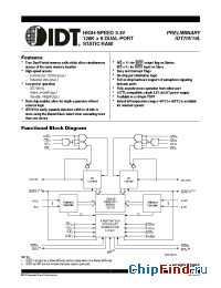 Datasheet IDT70V19 производства IDT