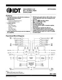 Datasheet IDT70V25S производства IDT