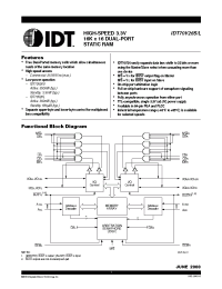Datasheet IDT70V26L25G производства IDT