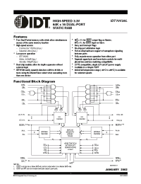 Datasheet IDT70V28L производства IDT