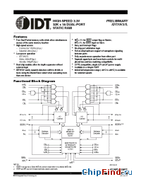 Datasheet IDT70V37L20PF8 производства IDT