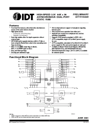 Datasheet IDT70V658S производства IDT