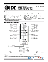 Datasheet IDT70V7278L15 производства IDT