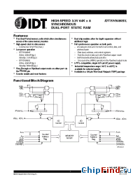 Datasheet IDT70V9089L12 производства IDT