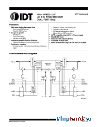 Datasheet IDT70V9099L производства IDT